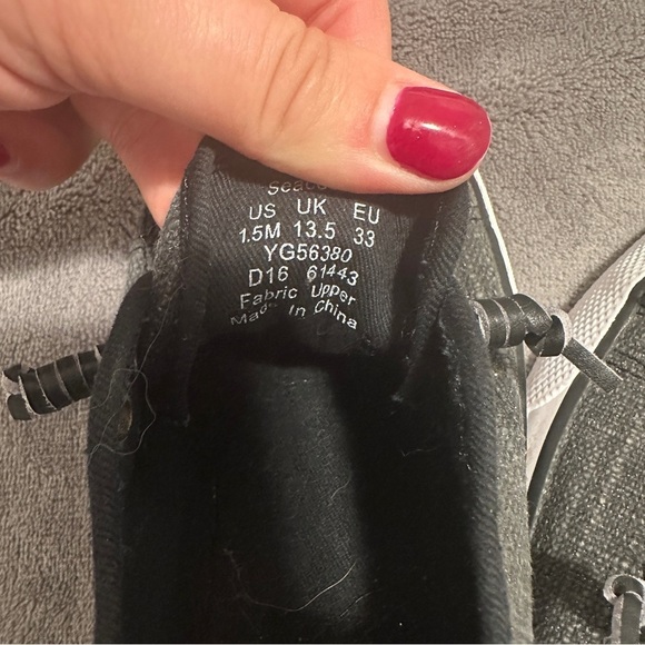 Sperry Grey Top Sider Shoes With Memory Foam Size 1.5M US Kids EU 35 - Picture 8 of 8